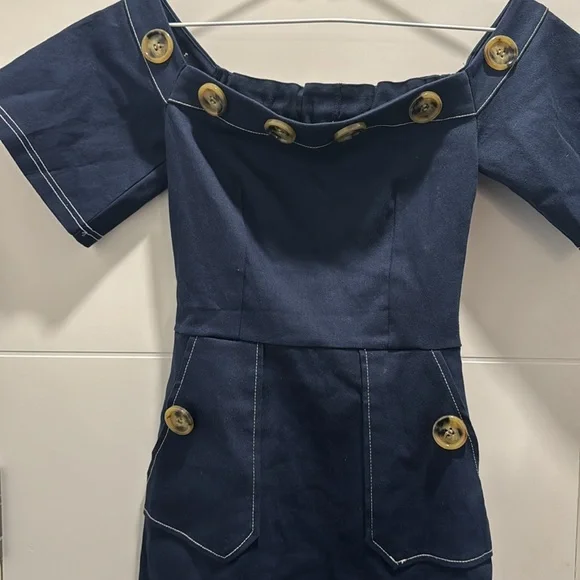 Pixie Market Navy Mini dress - Picture 3 of 6